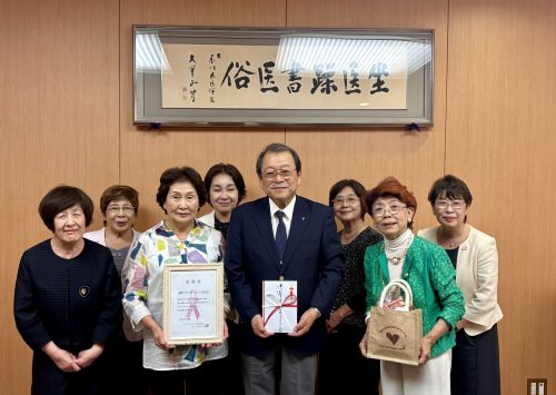 国際ソロプチミスト高松様、国際ソロプチミスト観音寺様より寄付いただきました